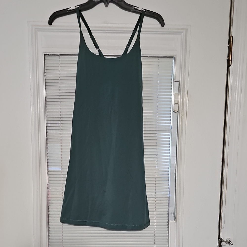 Iuga Deep Teal Slip Dress with Adjustable Straps